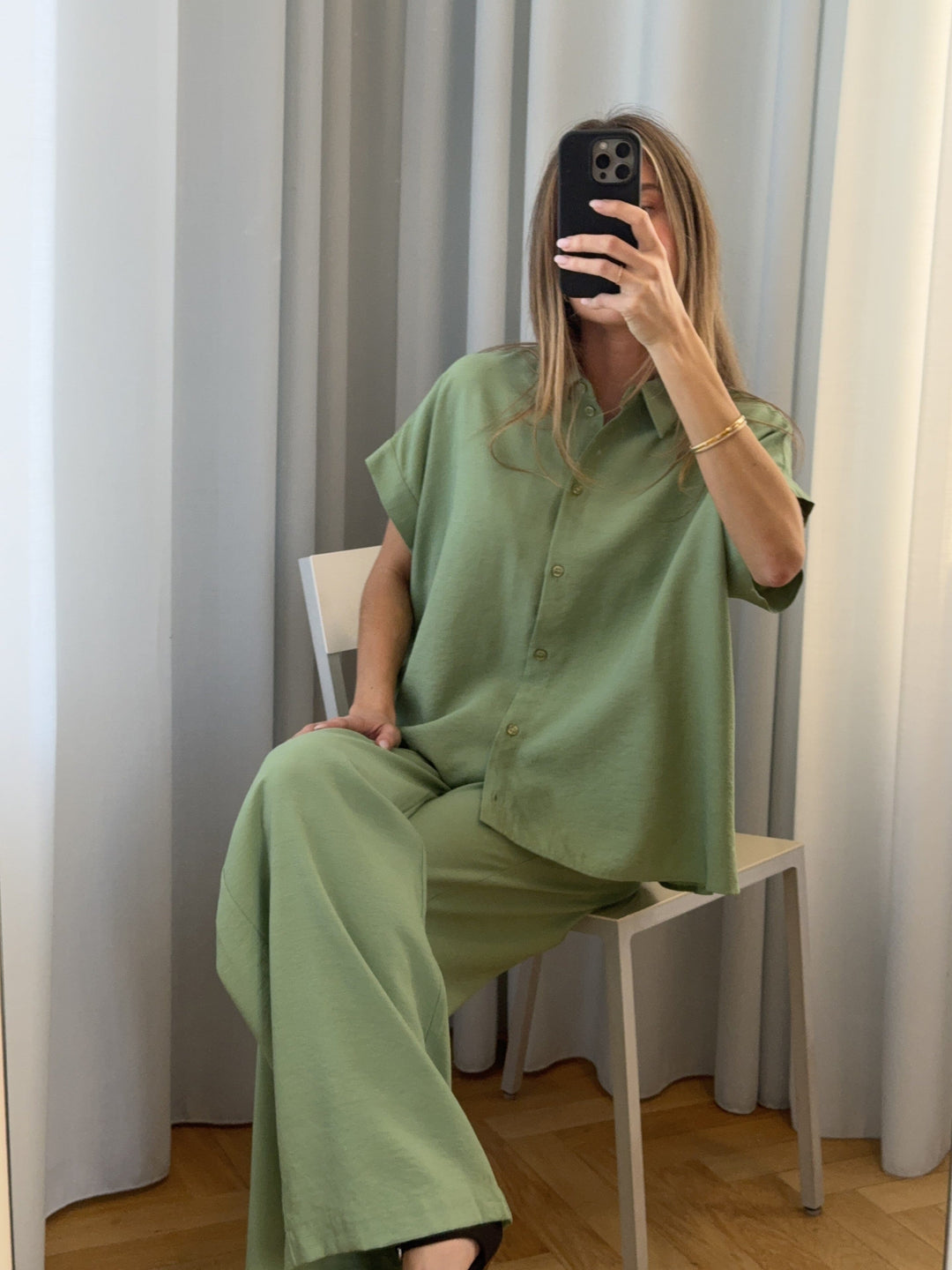 Modström - Aidamd Shirt 59159 - 2882 - Aspen Green Skjorter 