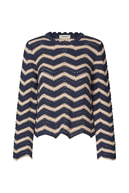 Modström - Carymd O-Neck 56770 - 11516 - Navy Summer Sand