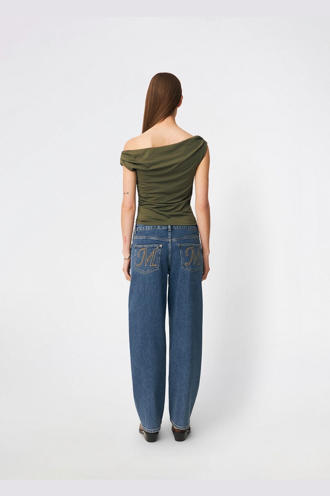Modström - Himamd Off-Shoulder Top 57928 - 2201 - Army Dust