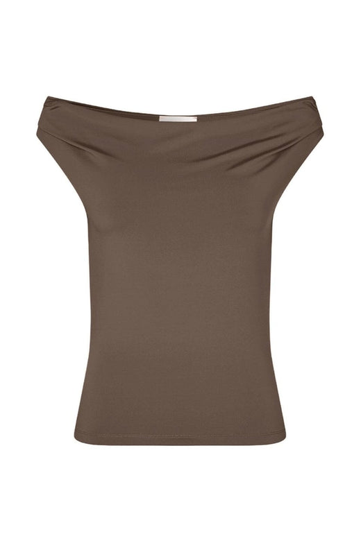 Modström - Himamd Off-Shoulder Top 57928 - 5584 - Chocolate Chip