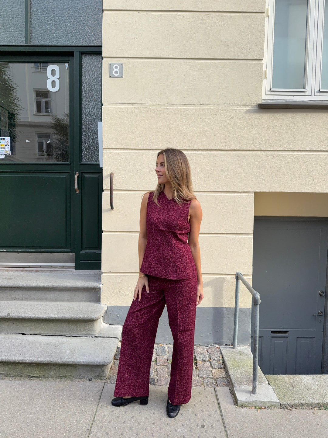 Modström - Hollismd Pants 57433 - 01447 - Windsor Wine Bukser 