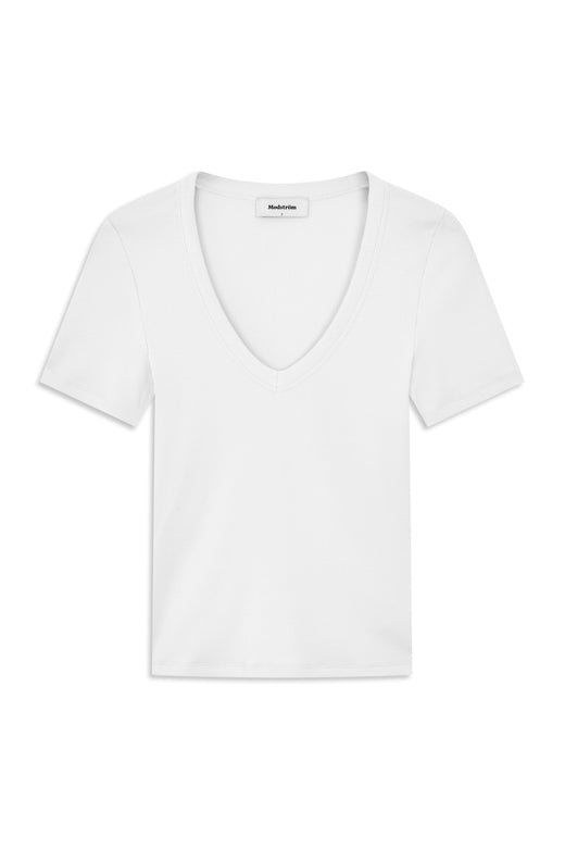 ModströM - Igormd V-Neck T-Shirt 59789 - 00007 - Off White T-shirts 