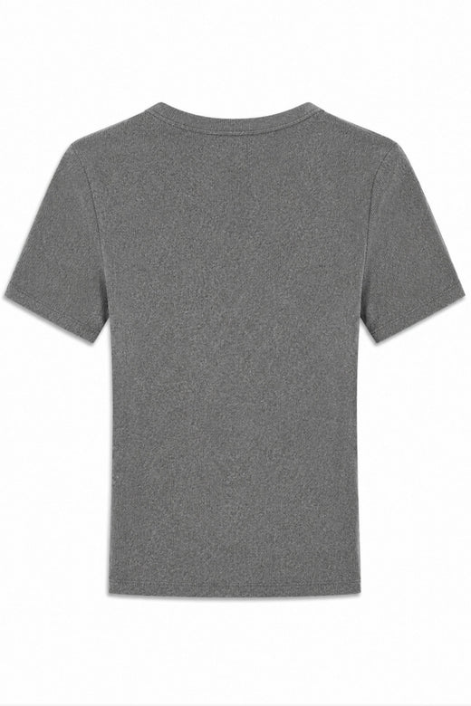 ModströM - Igormd V-Neck T-Shirt 59953 - 7088 - Dark Grey Melange T-shirts 