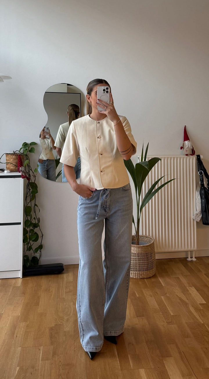 Modström - Isoldemd Solid Pants 59138 - 13636 - Bleach Blue Wash Jeans 