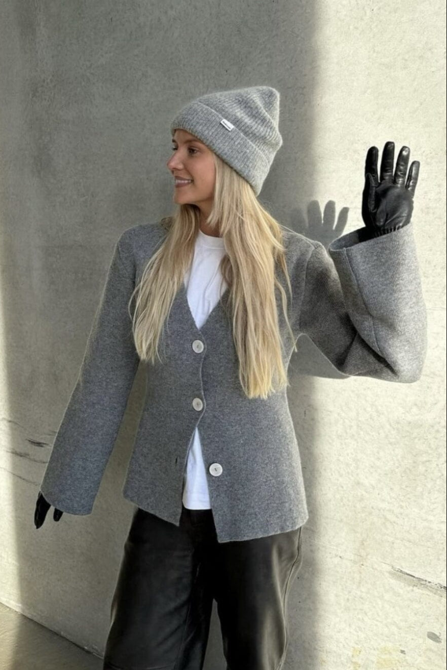 Modström - Klaytonmd Cardigan 57908 - 7087 - Grey Melange Cardigans 