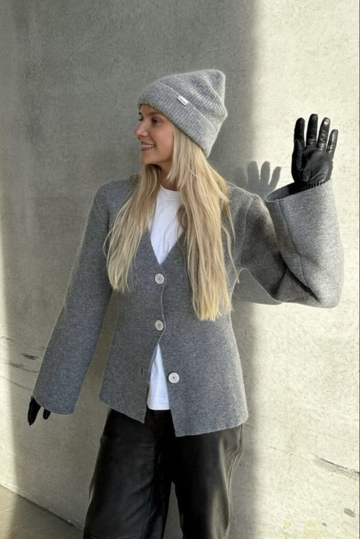 Modström - Klaytonmd Cardigan 57908 - 7087 - Grey Melange Cardigans 