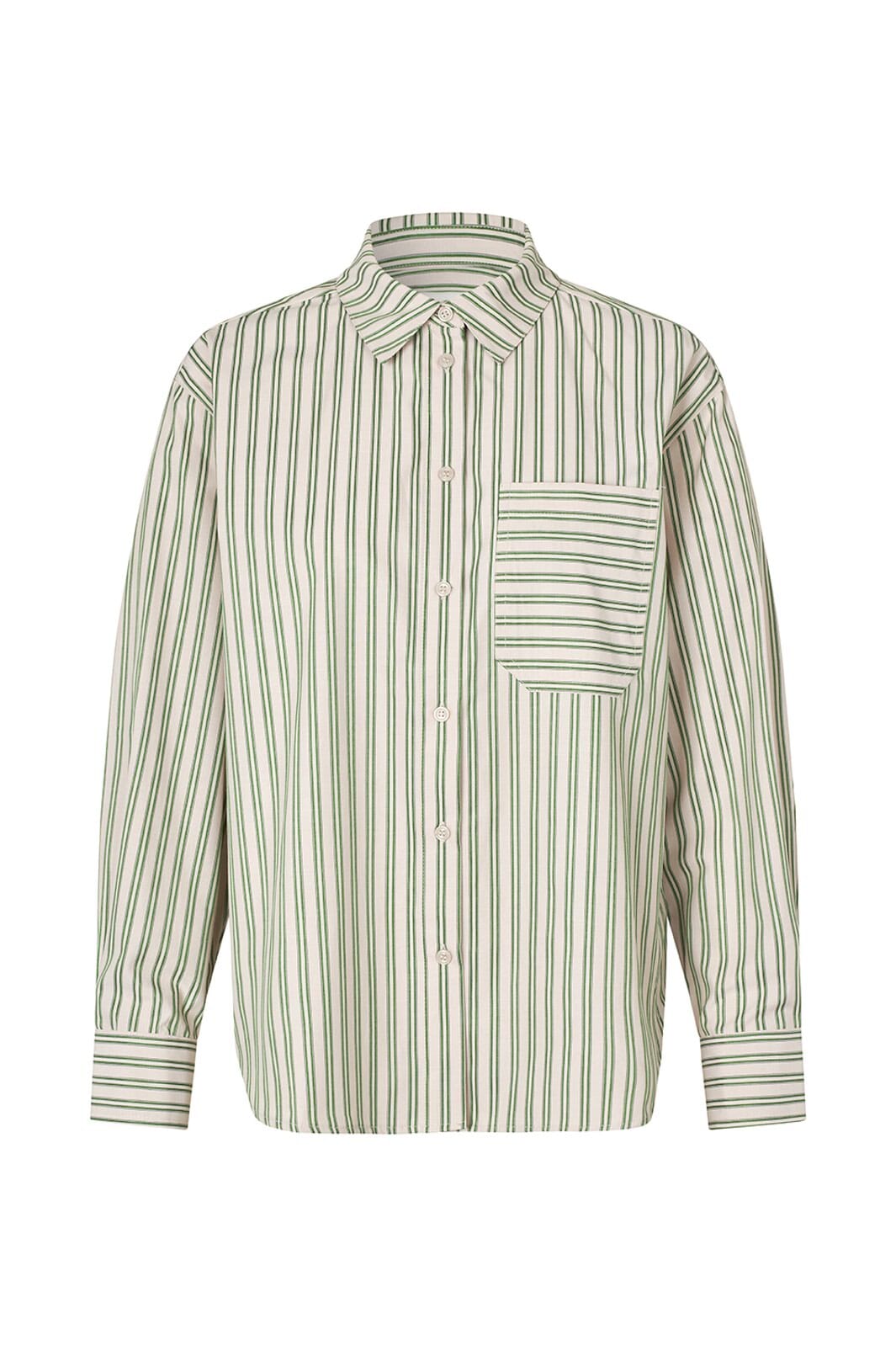 Modström - Millemd Shirt 58598 - 11517 - Medium Green Stripe