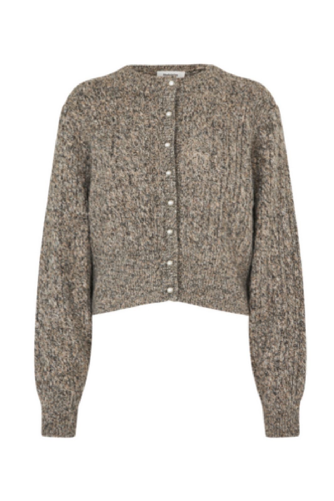 Modström - Pammiemd Cardigan 58633 - 12040 - Brown Speckle Melange Cardigans 