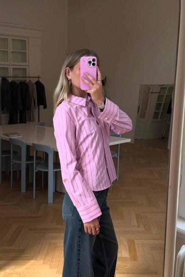Modström - Starleemd Shirt 58834 - 11522 - Pink Stripe Skjorter 
