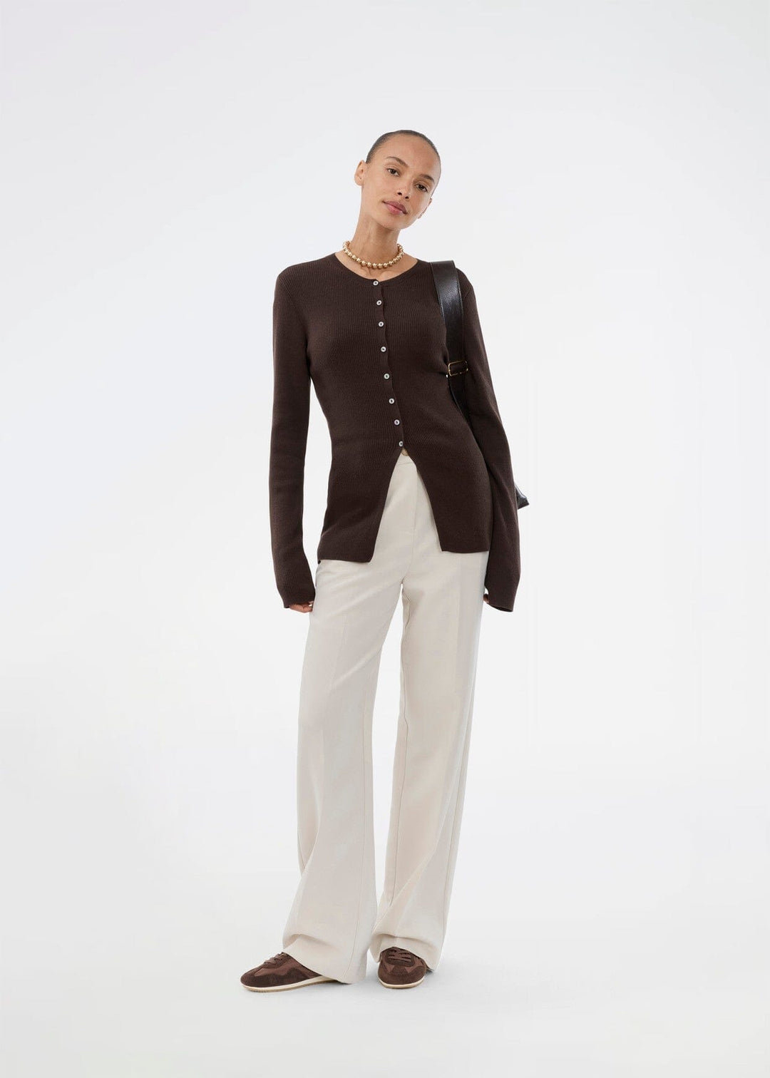 Modström - Uvismd Cardigan 59124 - 5508 - Seal Brown Cardigans 