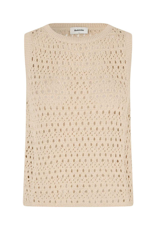 Modström - Vestermd Top 59056 - 100 - Summer Sand Strikbluser 