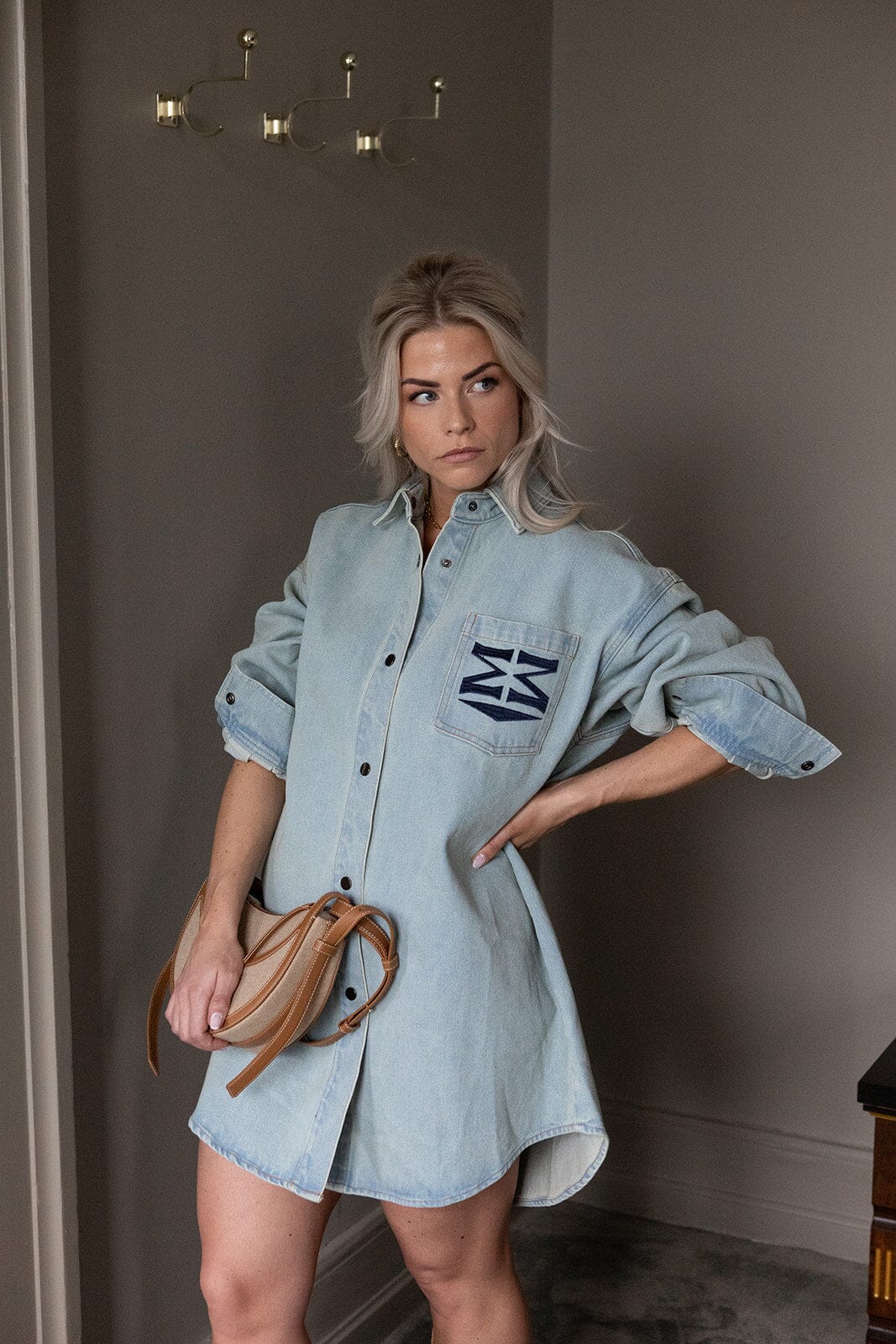 Molly & My X Melanie Due - Melanie D Denim Jacket 167365 - 948 - Faded Denim Kjoler 