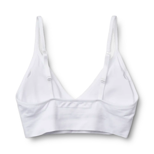 Molly&My Wardrobe - Luise Bra Top Narrow Strap W. Padding - White BH 