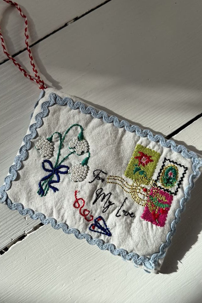 Sissel Edelbo - Christmas Letter Ornament Se 2135 - Off White