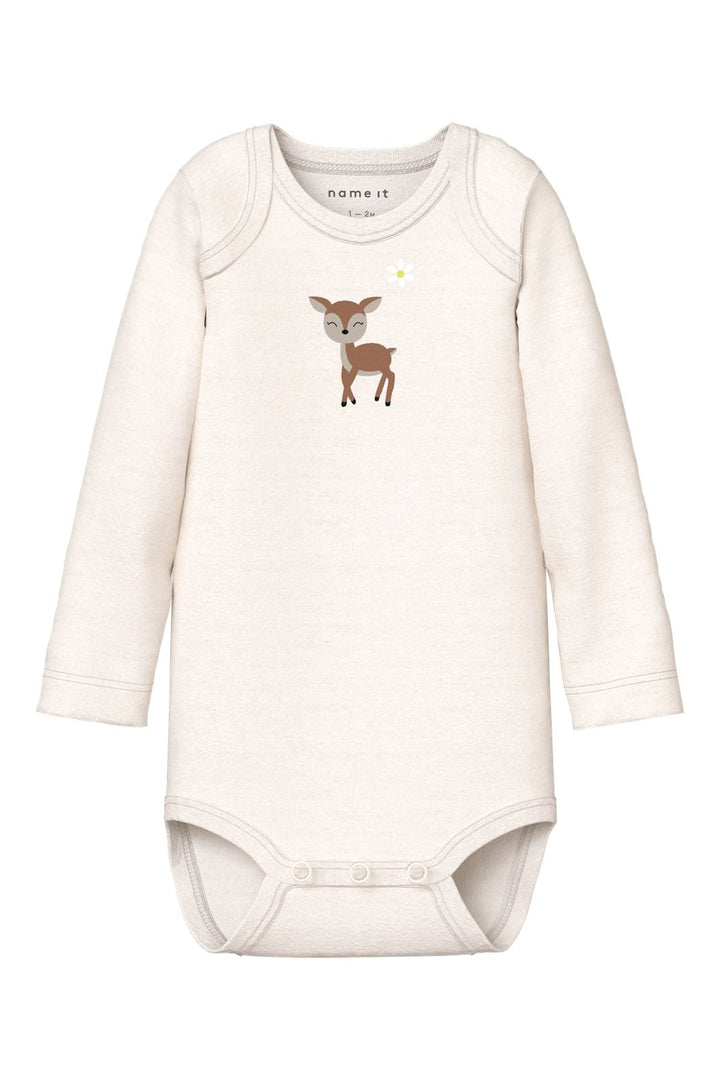 Name It - Nbfbody Ls Deer - 4979482 Lilac Marble W/ Jet Stream + Lavender Gray