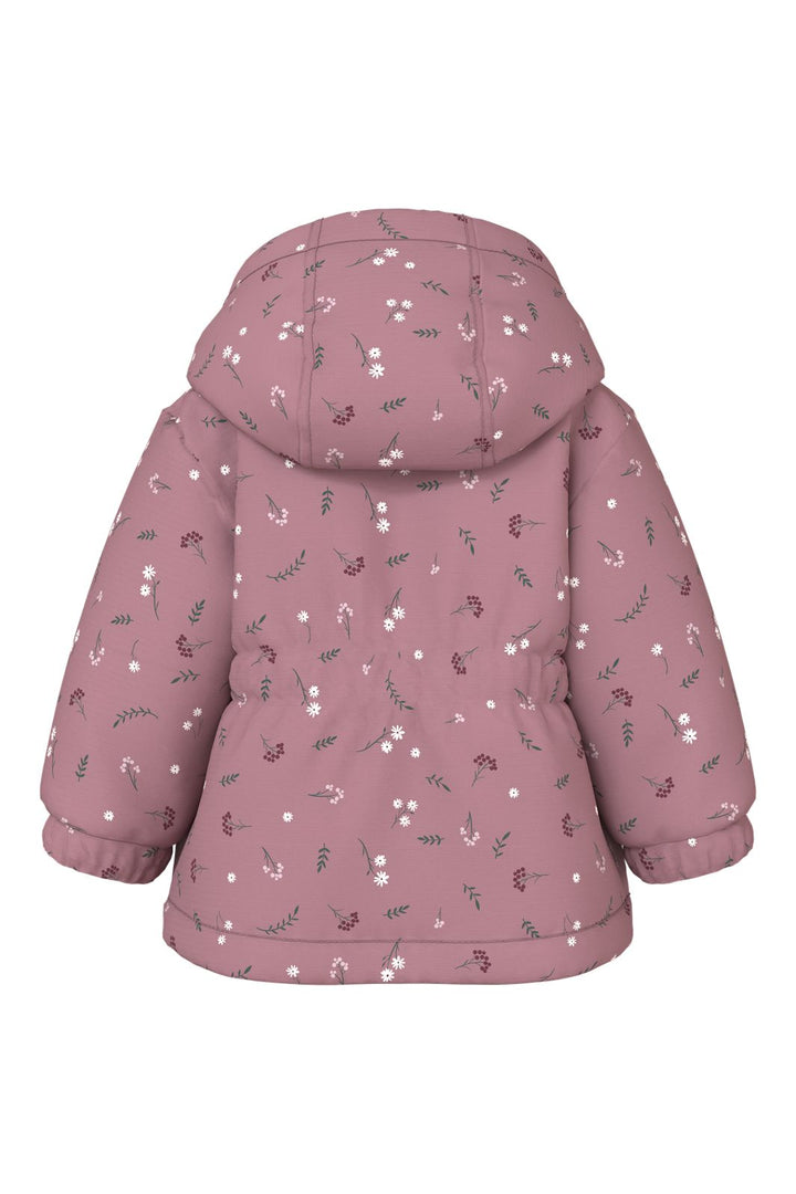 Name It - Nbfmaxi Jacket Pa Aop1 - 5056539 Wistful Mauve 2 Petite Flower