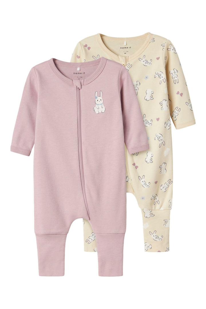 Name It - Nbfnightsuit Zip Ff Sand Rabbit - 4737157 Summer Sand