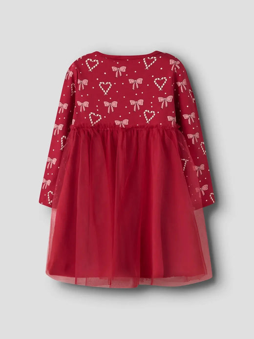 Name It - Nbfri Ls Dress - 4846344 Jester Red Kjoler 