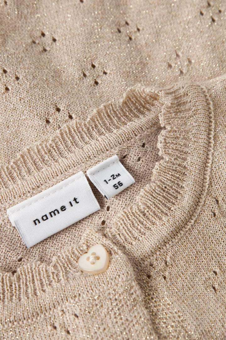 Name It - Nbfrolia Ls Knit Card - 4874515 Cement