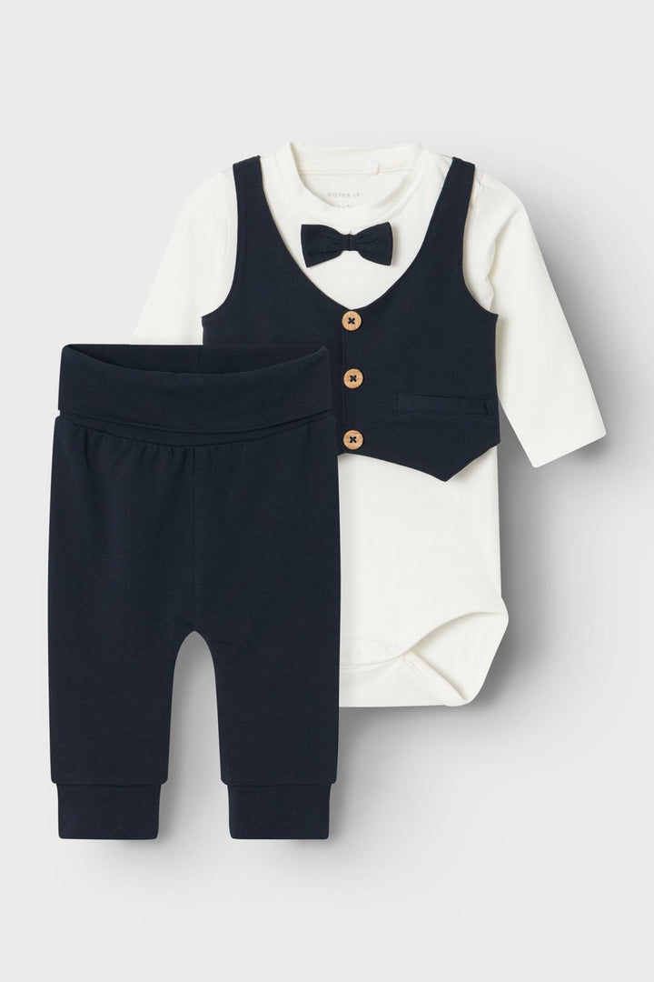 Name It - Nbmadam Ls Body Set - 4615524 Dark Sapphire Solid Pant