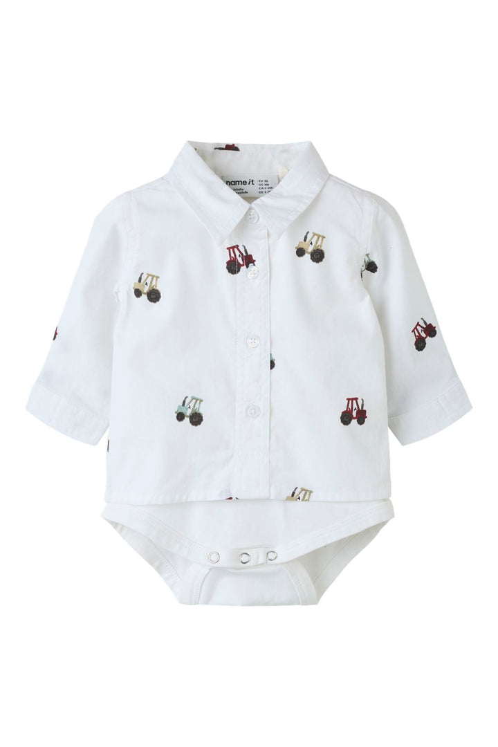 Name It - Nbmractor Ls Bodyshirt - 5151376 Bright White