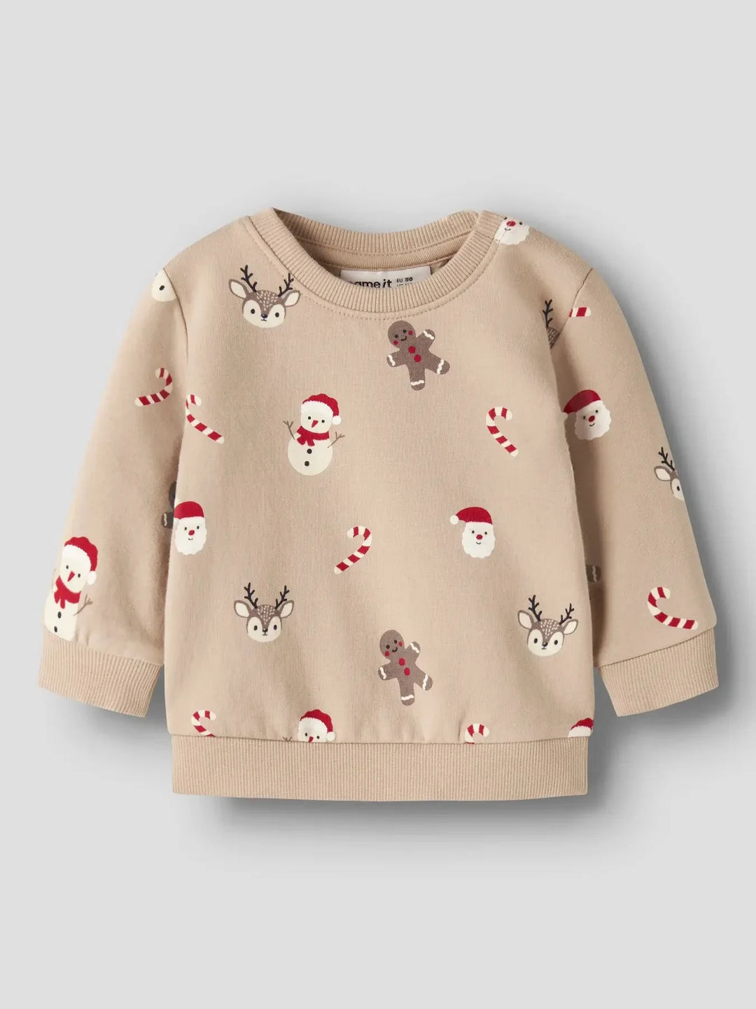 Name It - Nbnruller Ls Sweat - 5070716 Sesame Sweatshirts 