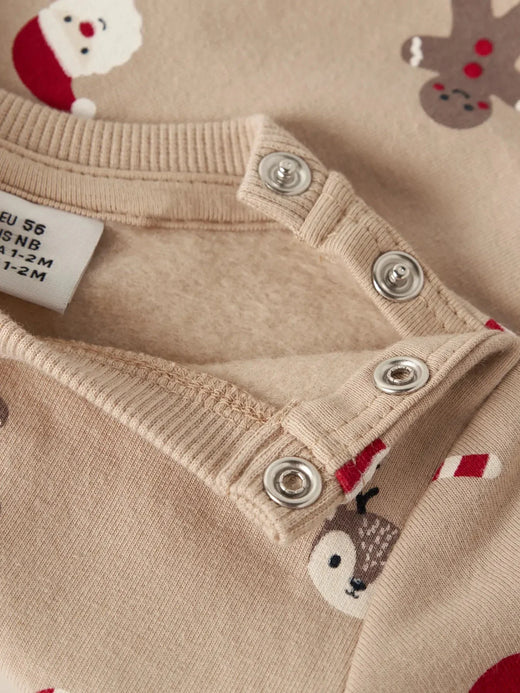 Name It - Nbnruller Ls Sweat - 5070716 Sesame Sweatshirts 