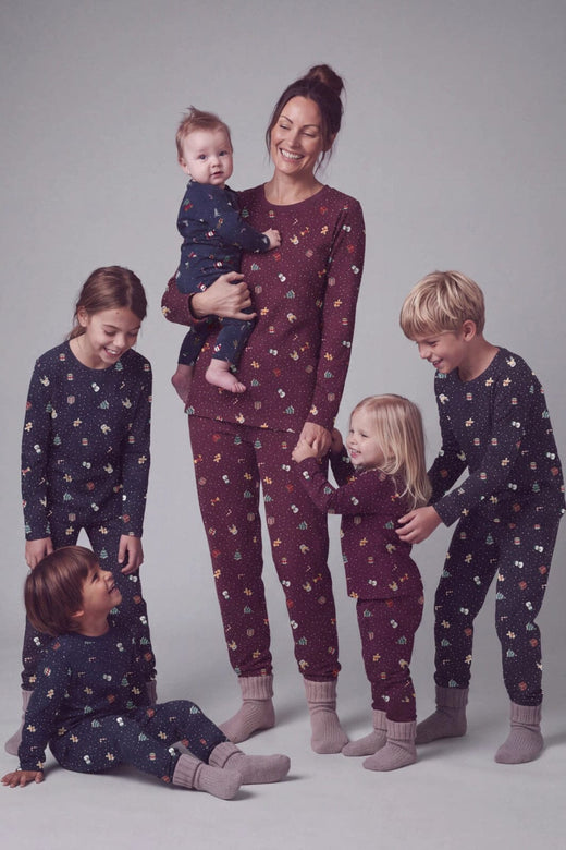 Name It - Nbnvismas Ls Nightsuit - 5124774 Navy Blazer Christmas Nattøj 