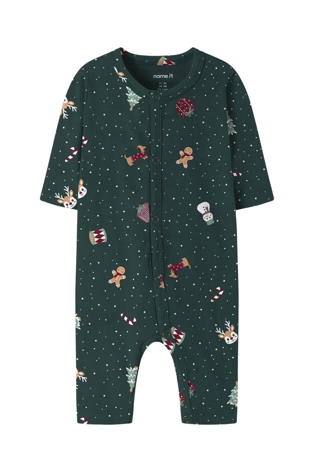 Name It - Nbnvismas Ls Nightsuit - 5129019 Botanical Garden Christmas