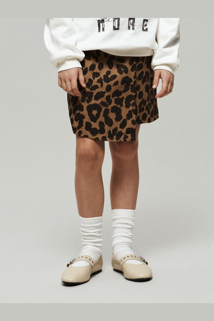 Name It - Nkfbelate Wrap Skort - 4930422 Toasted Coconut Seal Brown