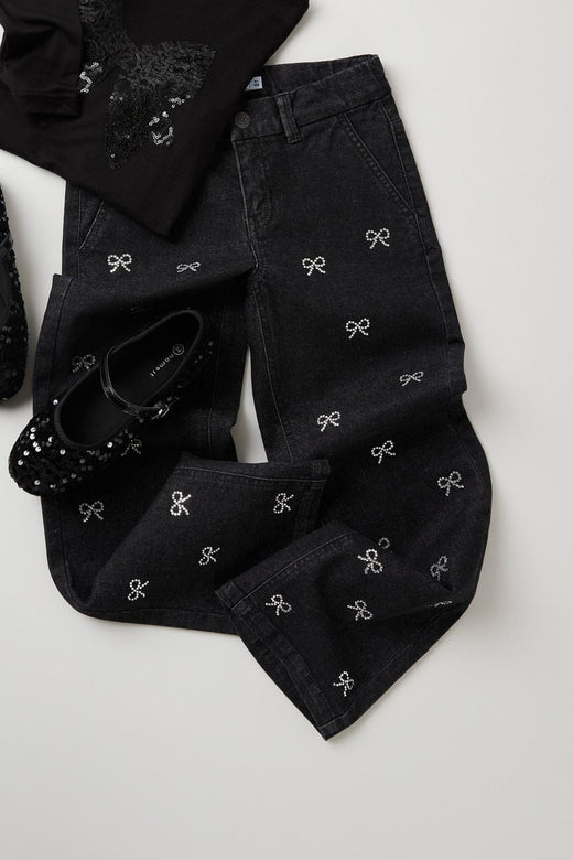 Name It - Nkfrose Wide Rhine Jeans 6355-Im - 4856756 Dark Grey Denim Jeans 