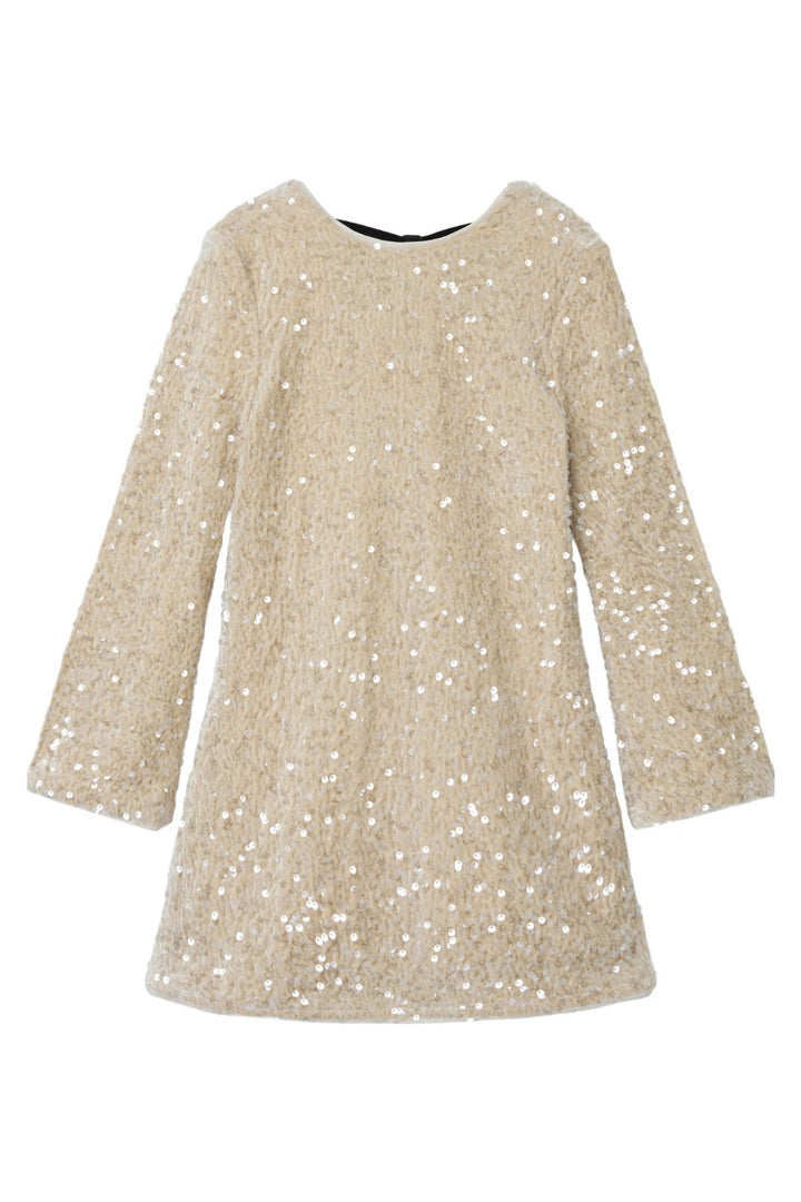 Name It - Nkfrusitta Ls Dress - 4881799 Jet Stream Black Bow