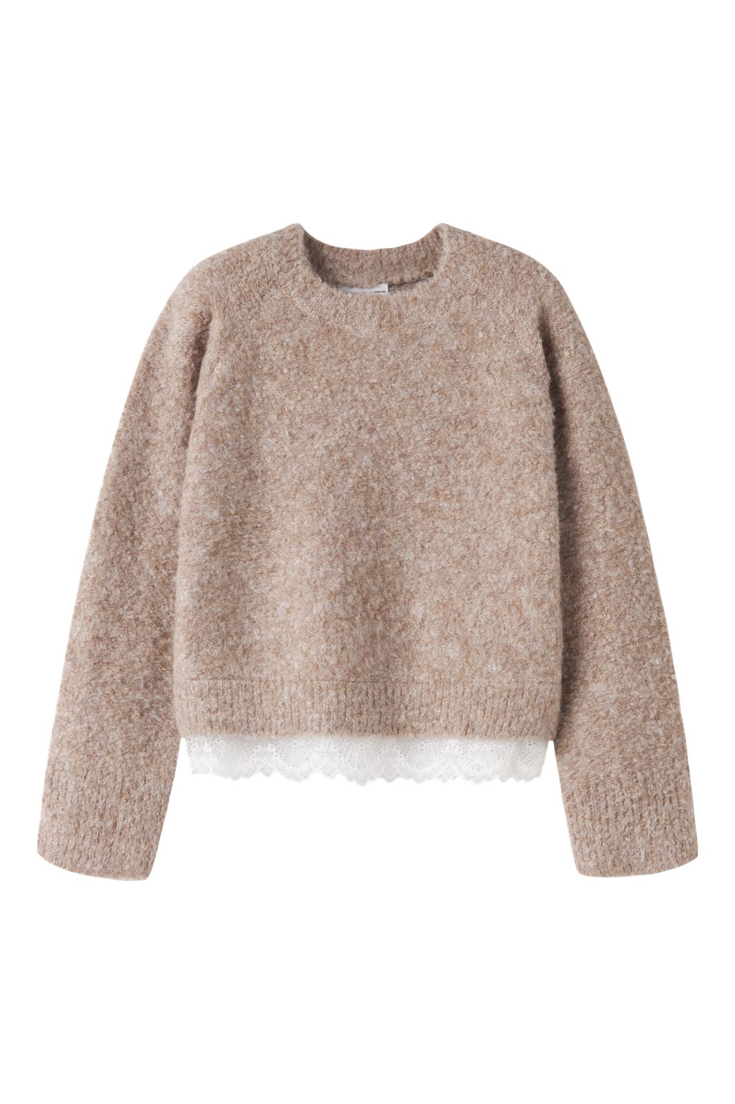 Name It - Nkfsacha Ls Loose Knit - 5132271 Island Fossil