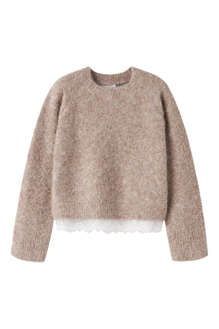 Name It - Nkfsacha Ls Loose Knit - 5132271 Island Fossil