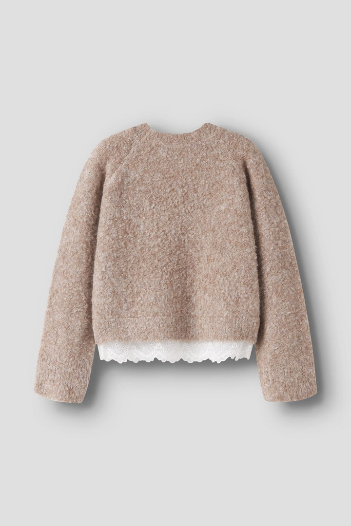 Name It - Nkfsacha Ls Loose Knit - 5132271 Island Fossil