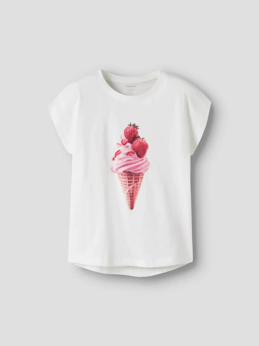 Name It - Nkfvotia Capsl Top - 5057675 Bright White Ice Cream T-shirts 