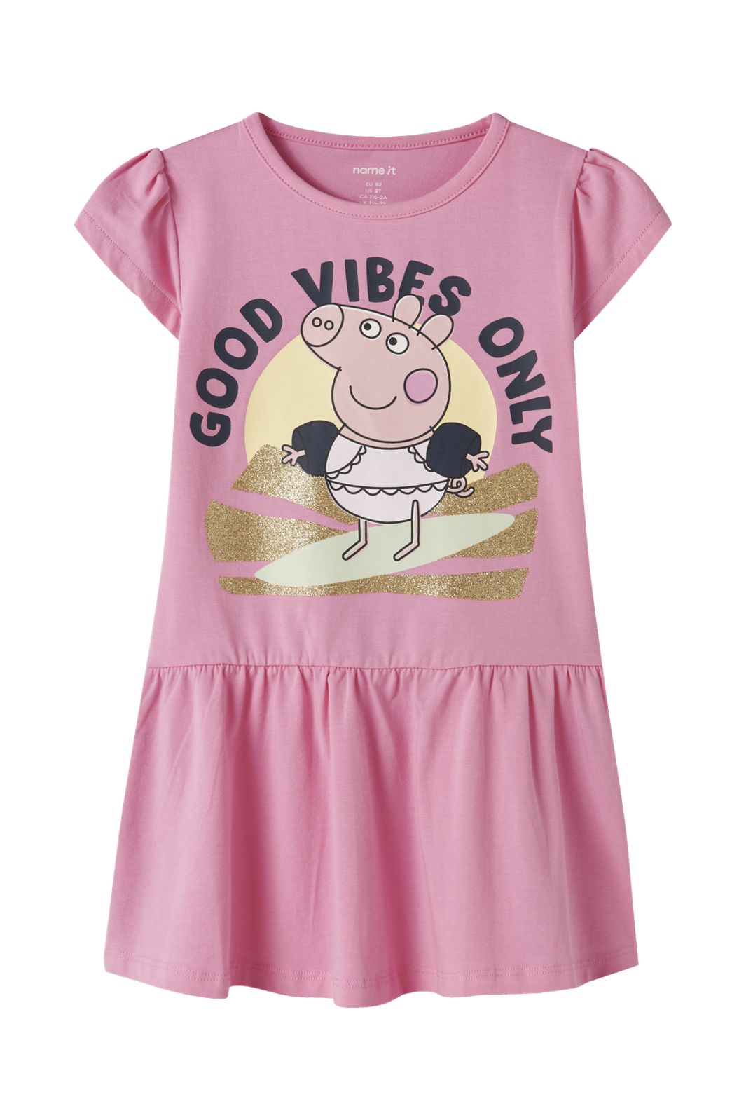 Name It - Nmfarina Peppa Ss Dress - 4998551 Pink Drink