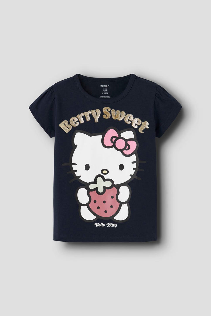 Name It - Nmfasda Hellok Ss Top Sky - 4997864 Navy Blazer