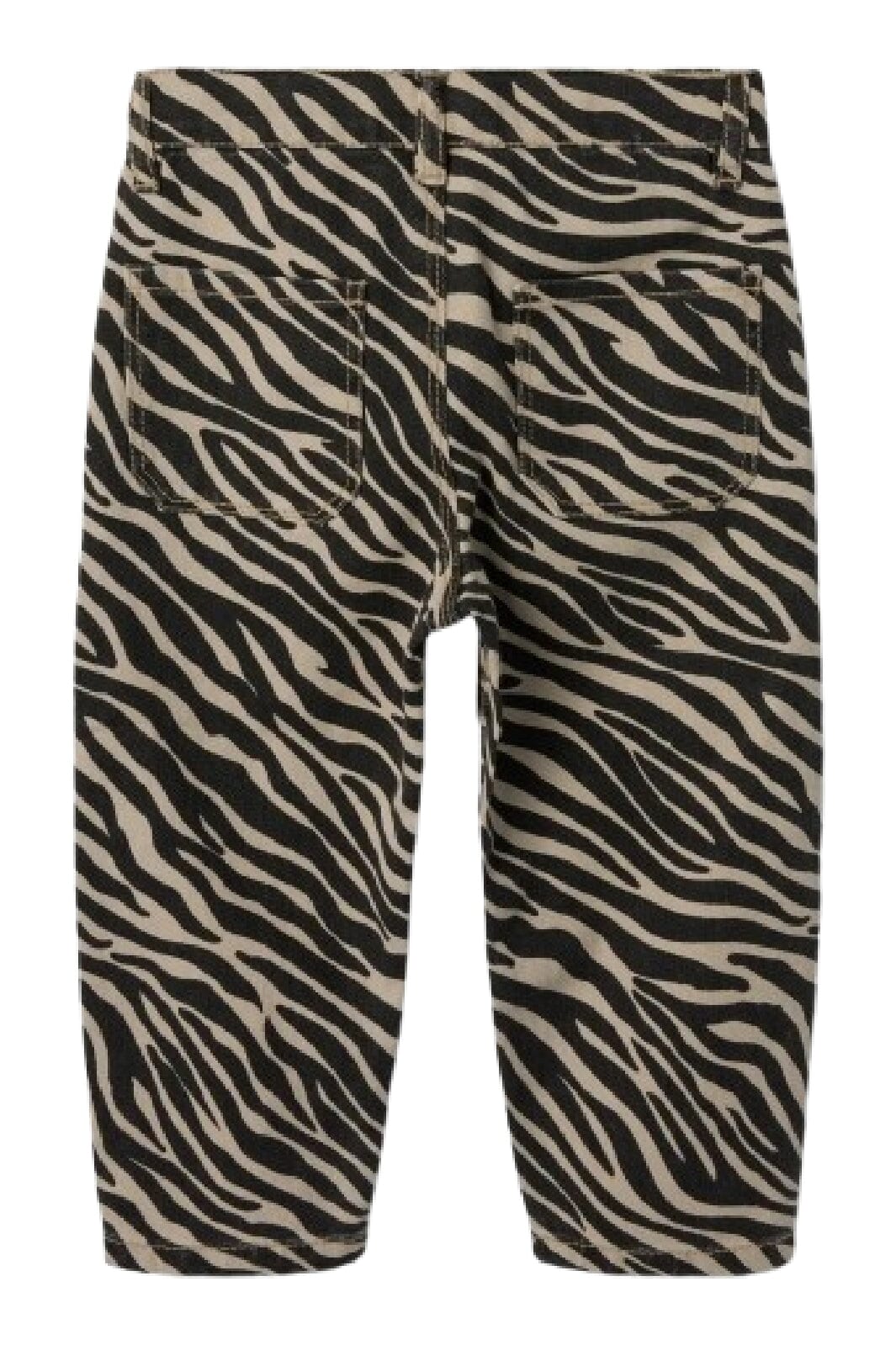 Name It - Nmfbella Twill Pant 4003-Td D - 4804530 Cement Black Zebra