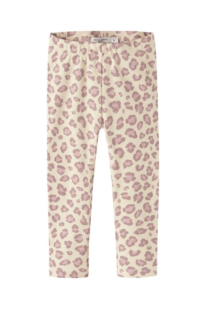 Name It - Nmfdavina Sweat Fleece Legging - 4892724 Summer Sand Leo