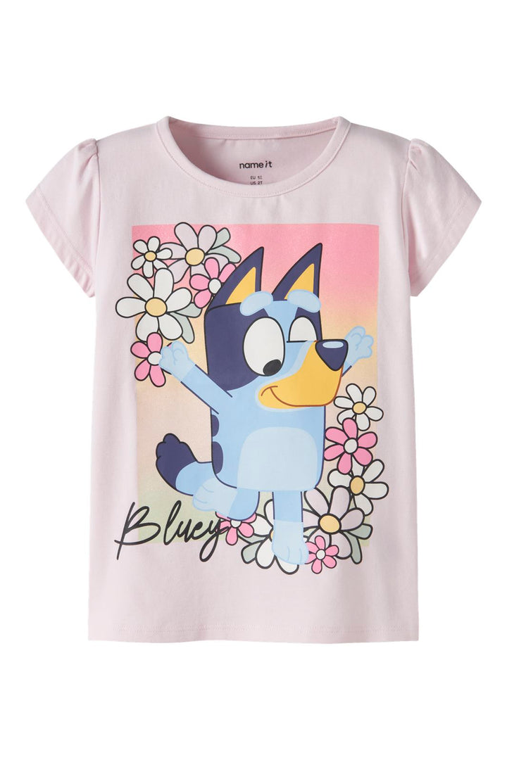 Name It - Nmfmaka Bluey Ss Top Sky - 4998565 Cradle Pink