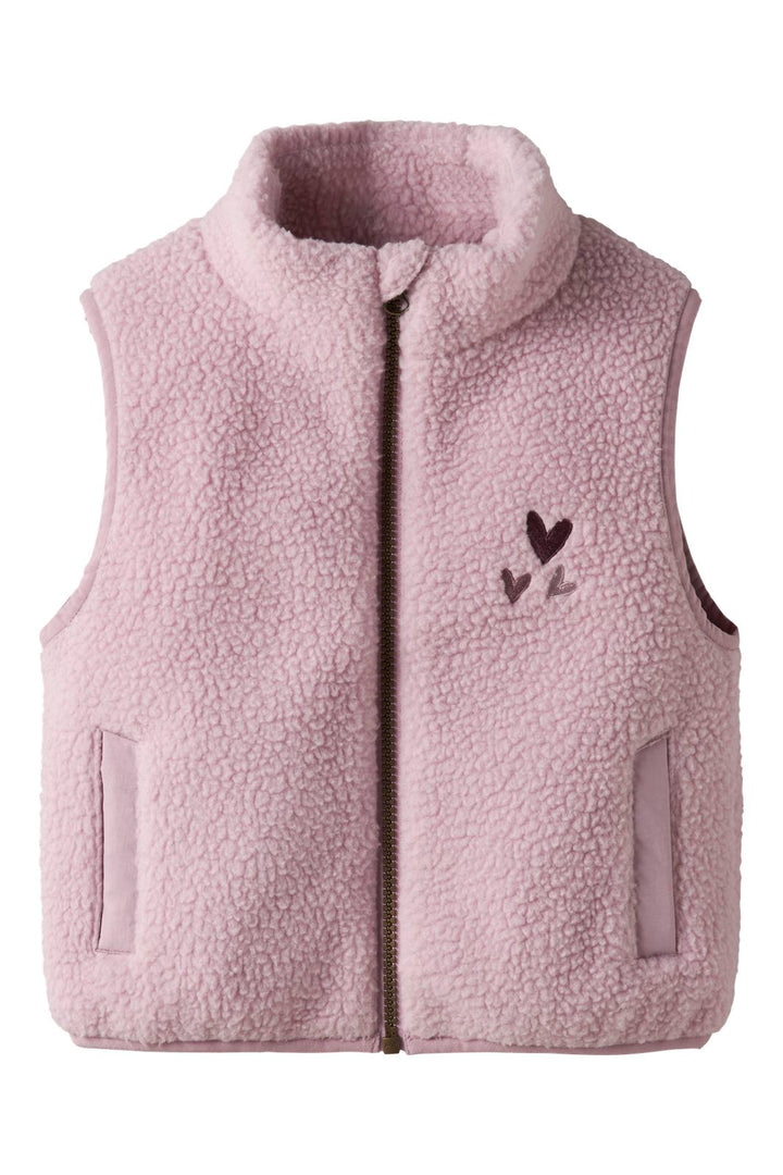 Name It - Nmfmall Sherpa Vest - 4893086 Keepsake Lilac
