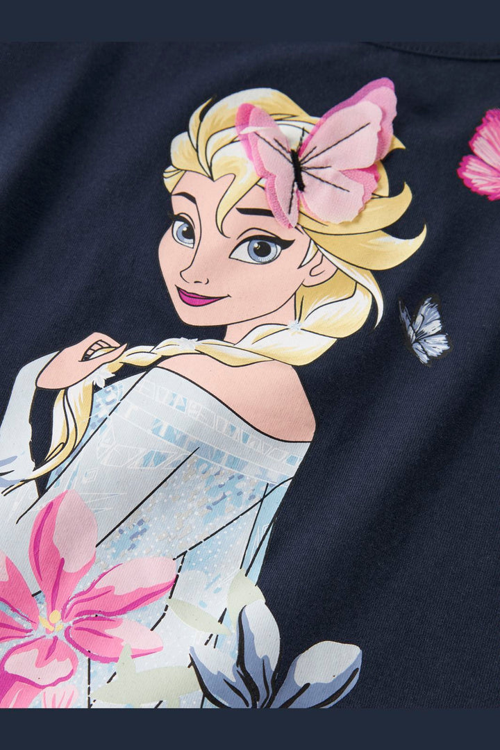 Name It - Nmfmeri Frozen Ss Top Box Wdi - 4998581 Navy Blazer