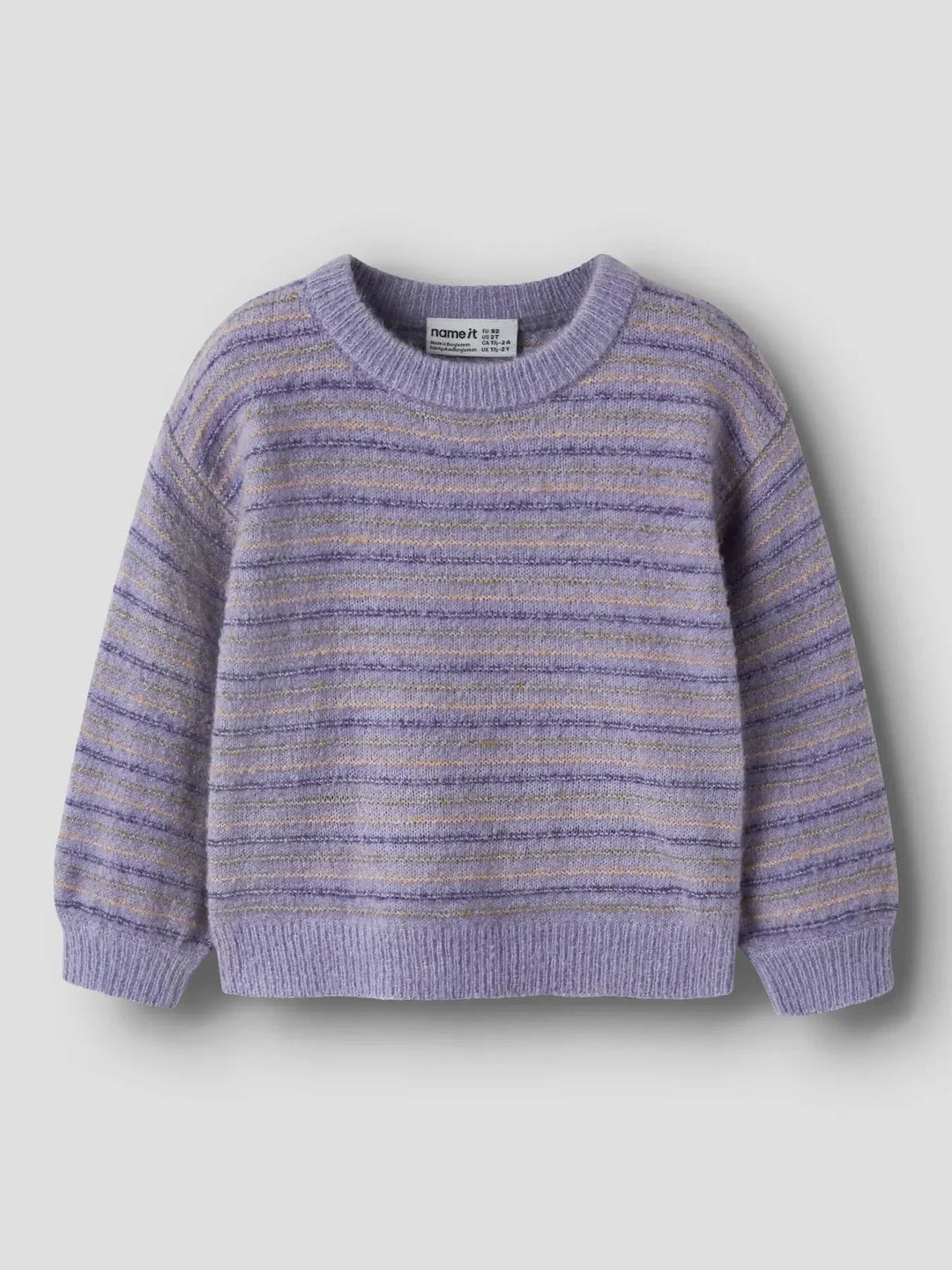 Name It - Nmfnoelle Ls Knit - 5075351 Heirloom Lilac Strikbluser 