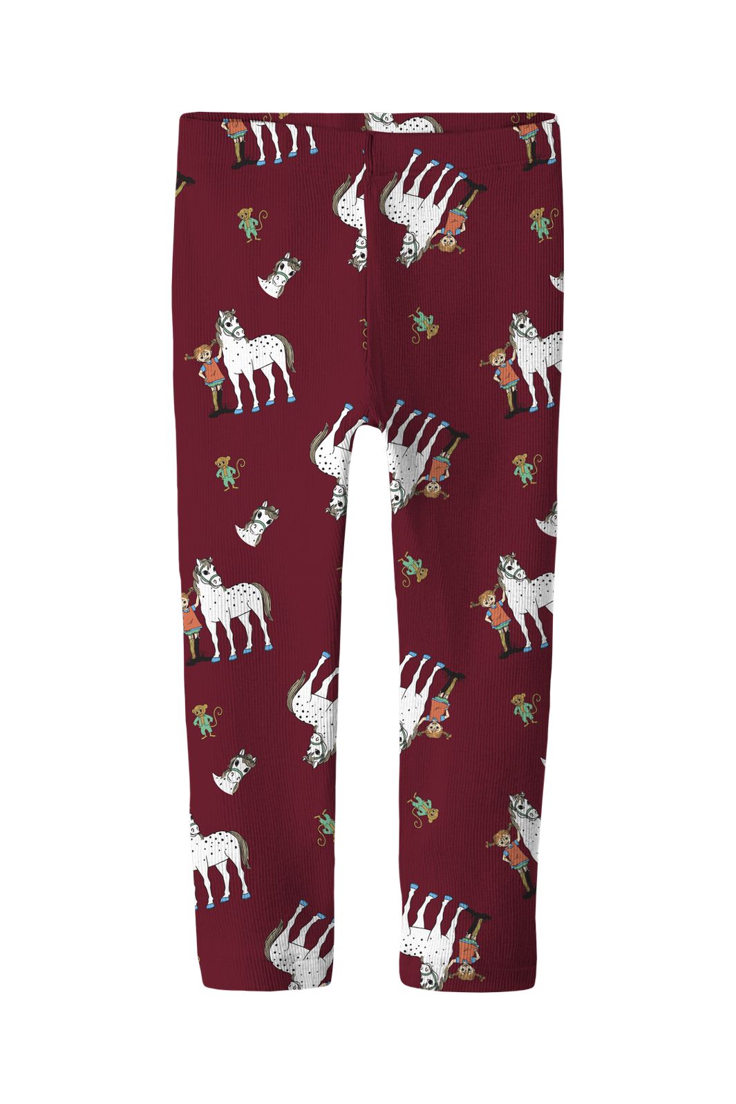 Name It - Nmfokka Pippi Slim Legging Sky - 5201354 Red Dahlia