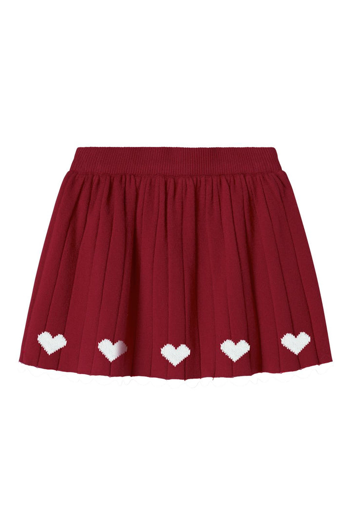 Name It - Nmfralbos Knit Skirt - 5158241 Red Dahlia