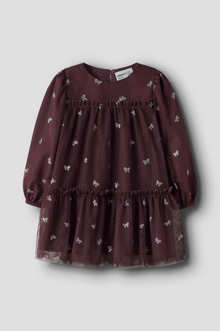 Name It - Nmframni Ls Dress - 5121741 Catawba Grape