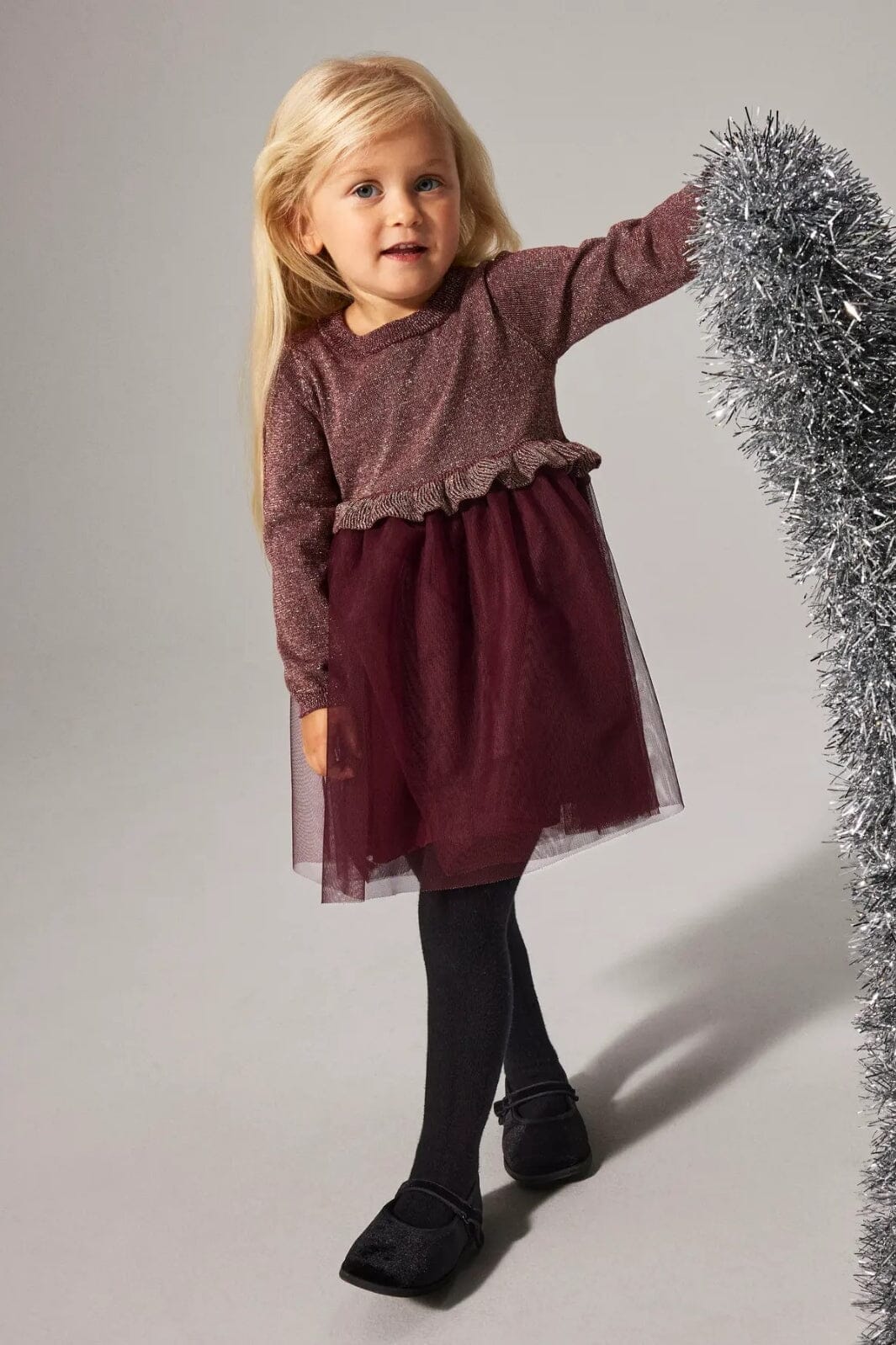 Name It - Nmfrefraja Ls Knit Dress - 4874782 Burgundy Kjoler 