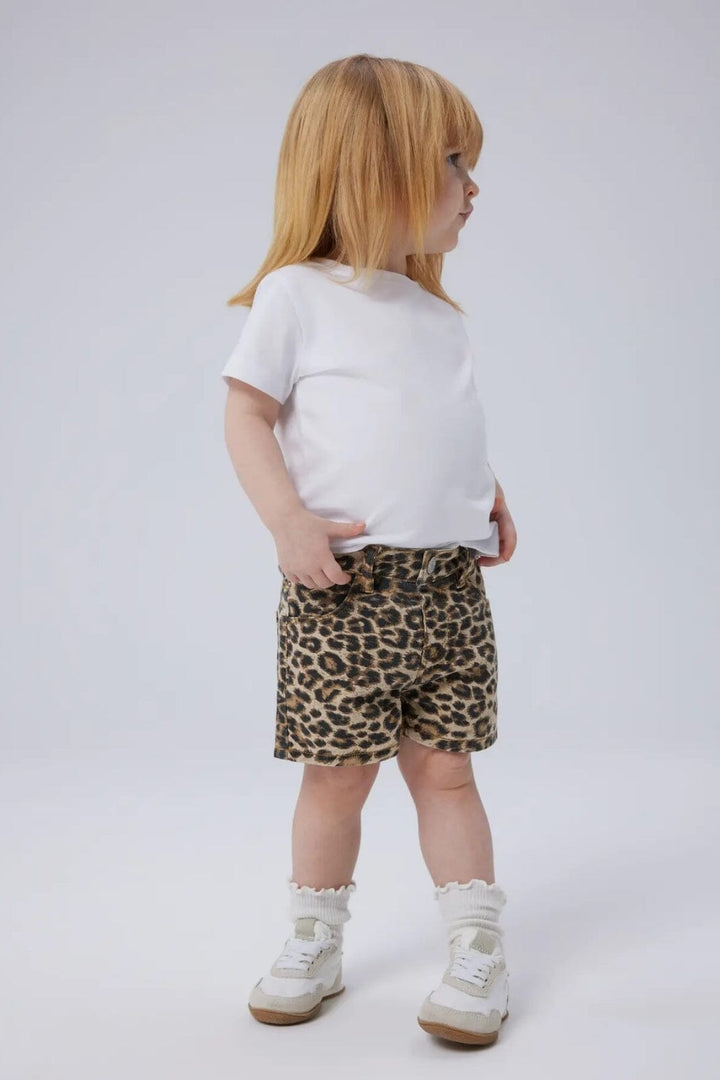 Name It - Nmfrose Shorts 4444-Td F - 4855022 Silver Mink Leopard