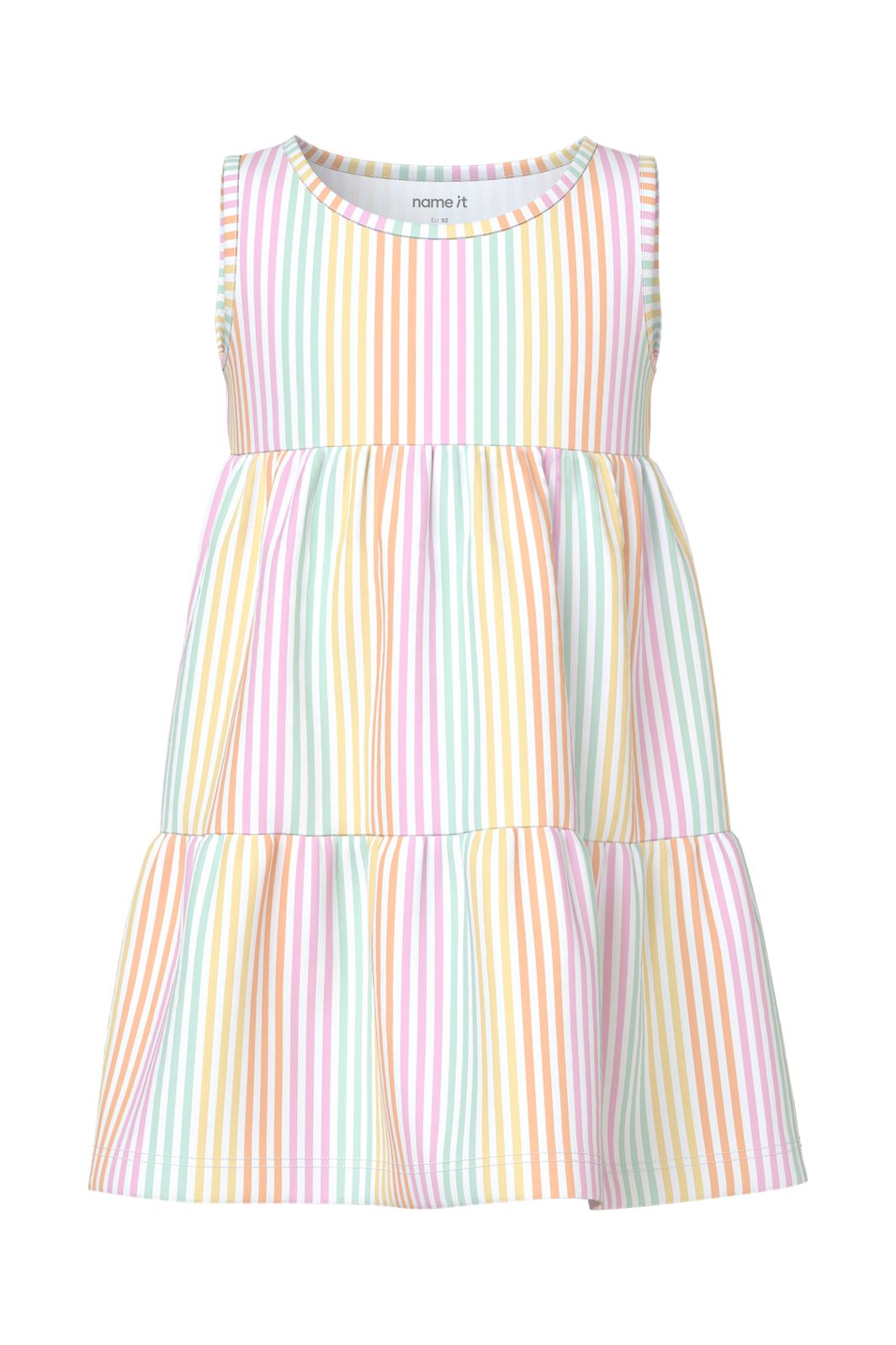 Name It - Nmfvigga Spencer Dress - 5058202 Bright White Cool Stripe